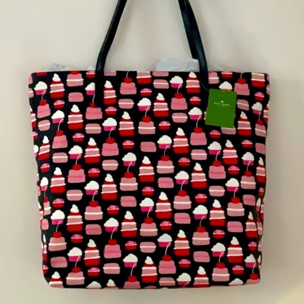 KATE SPADE NWT TAKE THE CAKE MINI PASTRY BON SHOPPER TOTE BAG - Picture 7 of 8